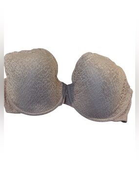 Natori Cream Breathable Bra with Lace Detail Size 36H